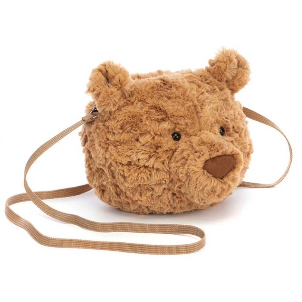 Jellycat Bartholomew Bear Bag 6.3x7.1x2.8" Soft and Plush BNWT Authentic